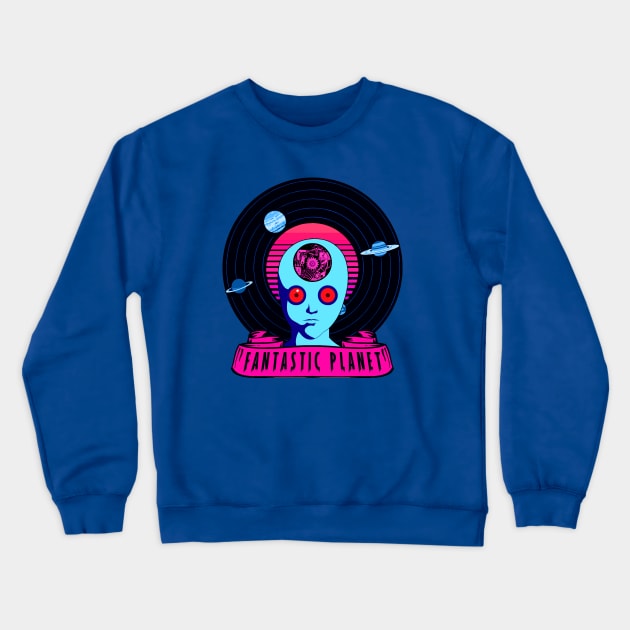 FANTASTIC PLANET Crewneck Sweatshirt by theanomalius_merch